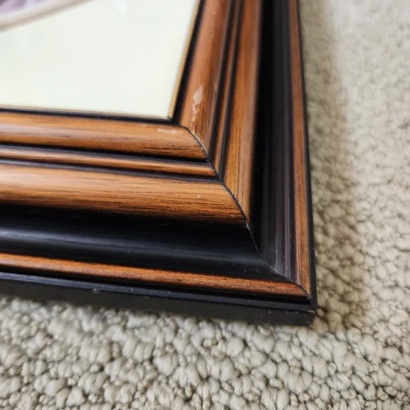 Vintage Gerlach Art Horses 3D Paper Tole in Rustic Wooden Glass Frame - Picture 7 of 14